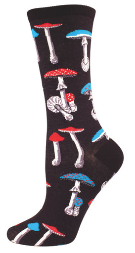 Mushroom Womens Socks - HalfMoonMusic