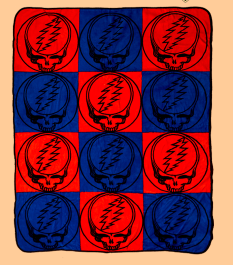 Steal Your Face Pattern Blanket - HalfMoonMusic