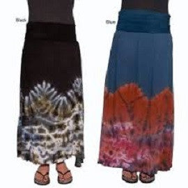 Tie Dye Hem Skirt - HalfMoonMusic