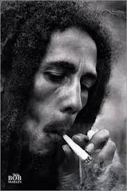 Bob Marley Smoke Poster - HalfMoonMusic