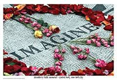 John Lennon Memorial "Imagine" Poster - HalfMoonMusic