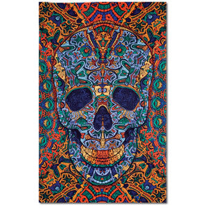 Skull 3D Tapestry - HalfMoonMusic