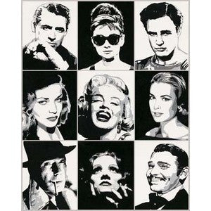 Hollywood Legends Poster - HalfMoonMusic