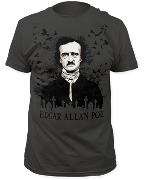 Men's Edgar Allen Poe "Raven" T Shirt - HalfMoonMusic