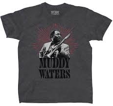 Mens Muddy Waters Portrait T-shirt - HalfMoonMusic