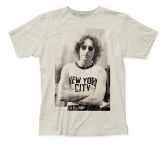 Mens John Lennon New York City T-Shirt - HalfMoonMusic