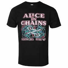 Unisex Alice In Chains Totem Fish T-shirt - HalfMoonMusic