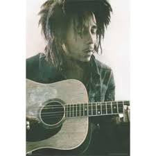 Bob Marley Acoustic Poster - HalfMoonMusic