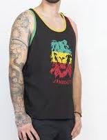 Mens Jah Roots Rasta Tank Top - HalfMoonMusic