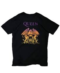 Mens Queen Gradiant Crest T-Shirt - HalfMoonMusic
