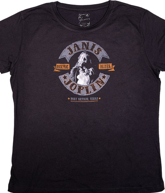 Women's Janis Joplin Kozmic Blues T Shirt - HalfMoonMusic