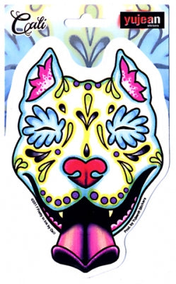 Slobbering Pitbull Sticker - HalfMoonMusic