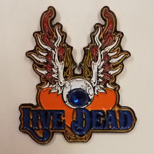 Live Dead Eyeball Wings Hat Pin - HalfMoonMusic