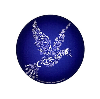 Coexist Dove Symbols Sticker - HalfMoonMusic