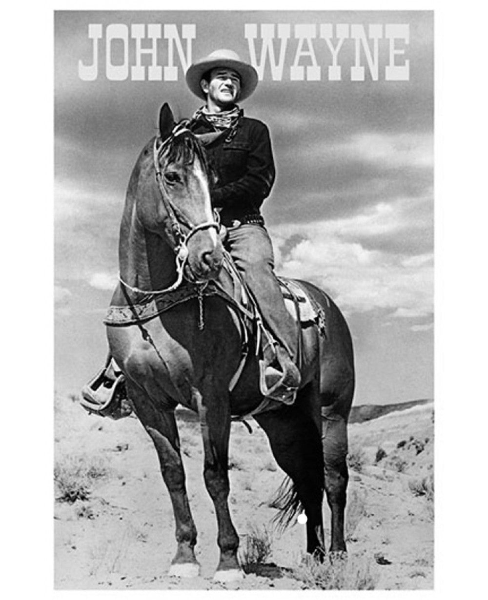 John Wayne on Horse Poster - HalfMoonMusic