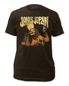 Janis Joplin Live Mens T-shirt - HalfMoonMusic