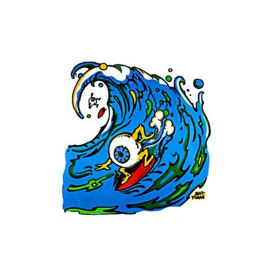 Eyeball Surfer Sticker - HalfMoonMusic