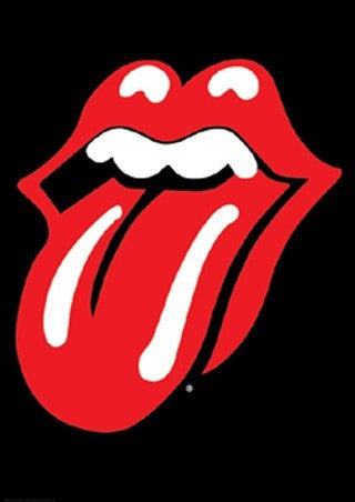 Rolling Stones Tongue Poster - HalfMoonMusic