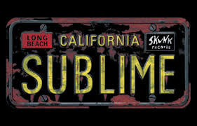 Sublime: License Plate Poster - HalfMoonMusic