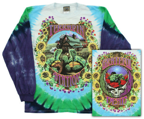 Grateful Dead Terrapin Station Tie-dye LS T-shirt - HalfMoonMusic