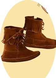 Low Rise Suede Moccassin W/ Sole - HalfMoonMusic