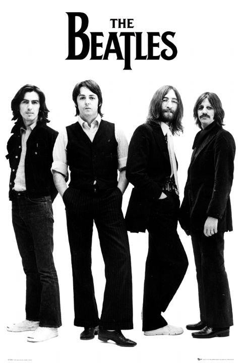 The Beatles White Poster - HalfMoonMusic