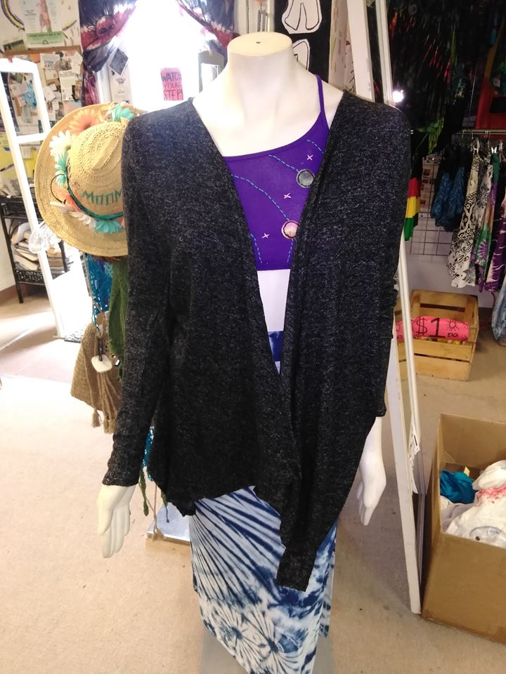 Women's Knit Mandala Cardigan - HalfMoonMusic