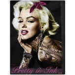 Marilyn Monroe Pretty In Ink Fleece Blanket - HalfMoonMusic