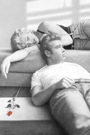 Marilyn Monroe & James Dean: Rose Poster - HalfMoonMusic