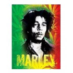 Bob Marley Hemp Leaves Fleece Blanket - HalfMoonMusic