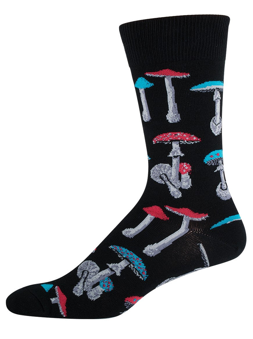 Mushroom Mens Sock - HalfMoonMusic