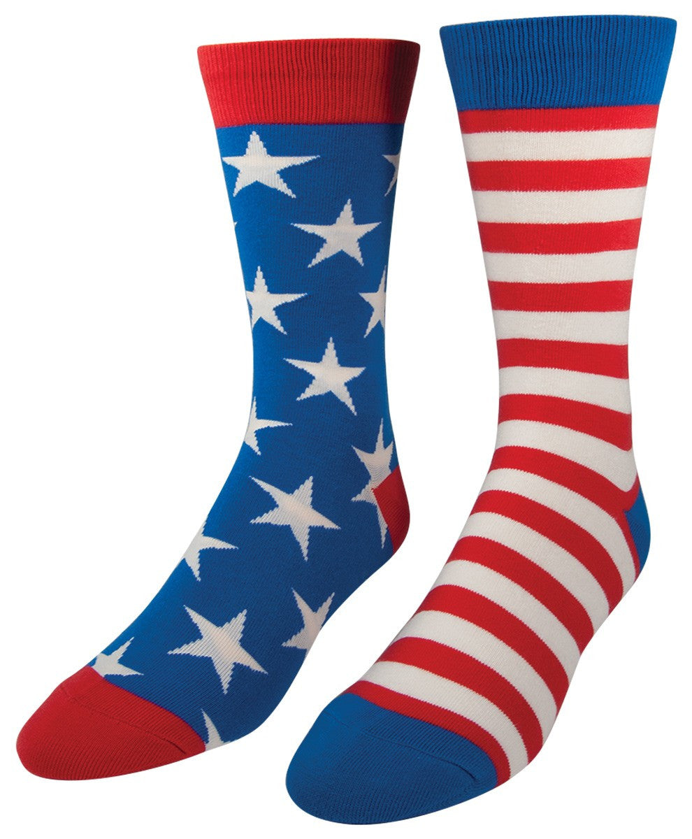 Mens American Flag Socks - HalfMoonMusic