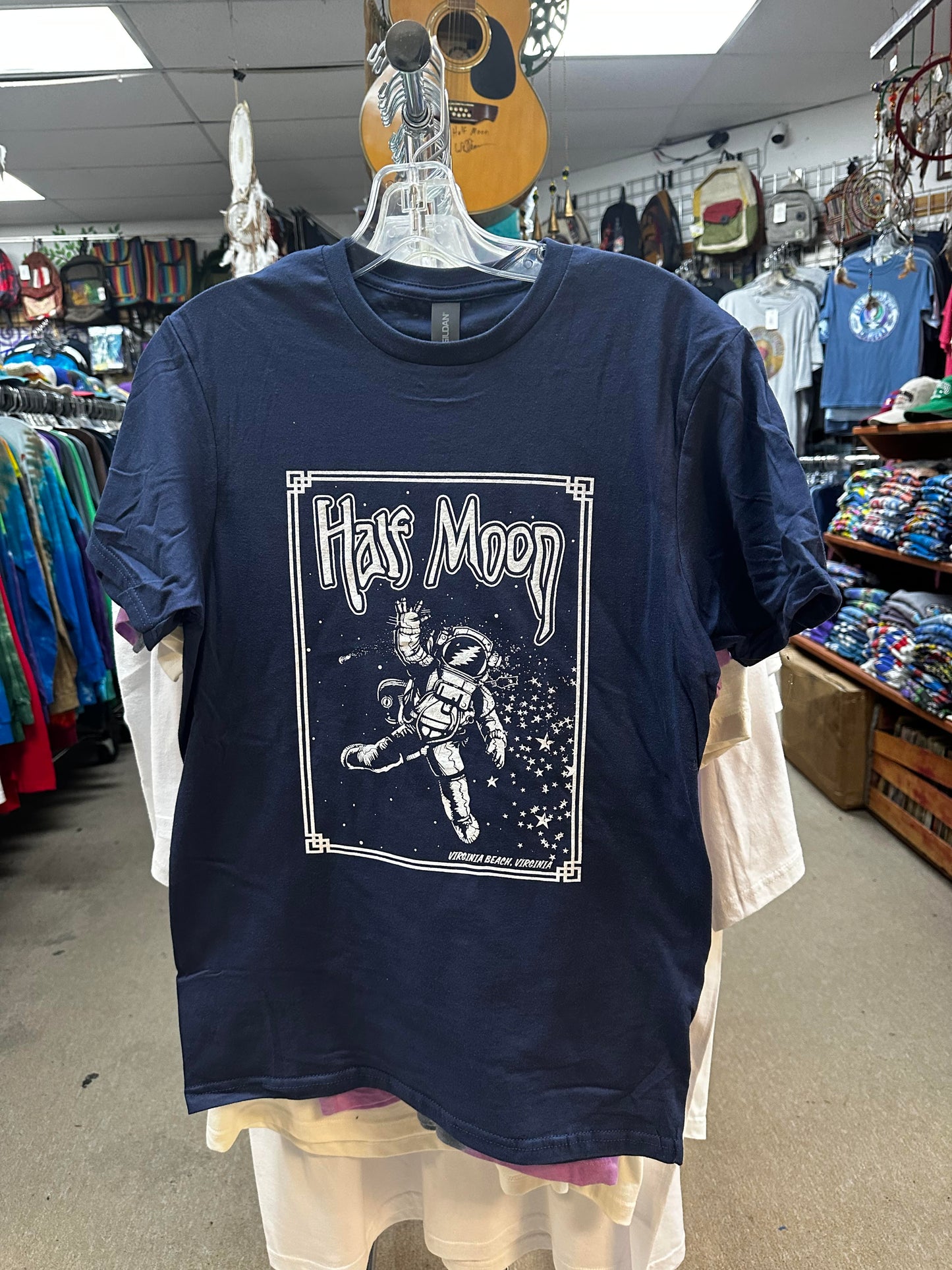 Half Moon Astonaut Logo T-Shirt - HalfMoonMusic