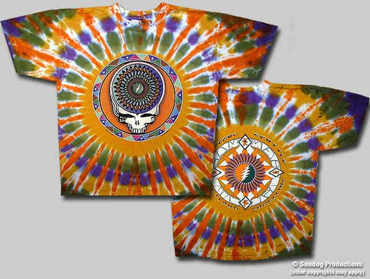 Grateful Dead Steal Your Feathers Tie Dye T-shirt - HalfMoonMusic