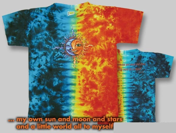 Sun and Moon Youth Tie-Dye T-Shirt - HalfMoonMusic