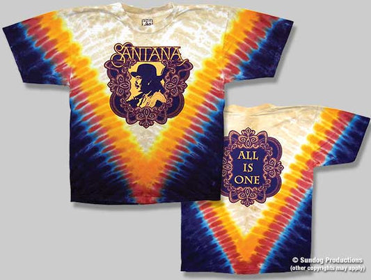 Santana All Is One Tie Dye T-Shirt - HalfMoonMusic