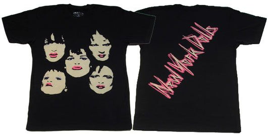 Mens New York Dolls Faces T-shirt - HalfMoonMusic