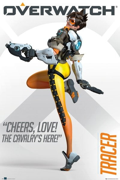 11x17 Overwatch Tracer Countertop Poster - HalfMoonMusic