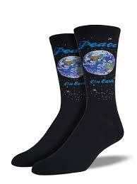 Peace On Earth Men's Socks - HalfMoonMusic