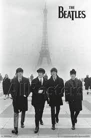 The Beatles: Eiffel Tower Poster - HalfMoonMusic