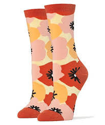 Women's Flower Power Socks - HalfMoonMusic