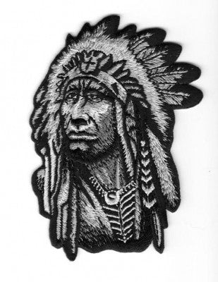 Native American Chief Patch - HalfMoonMusic