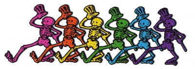 Dancing Skeletons Strip Patch - HalfMoonMusic