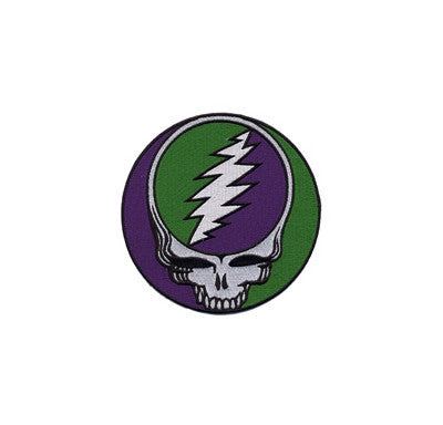 Green and Purple Large Steal Your Face Patch - HalfMoonMusic