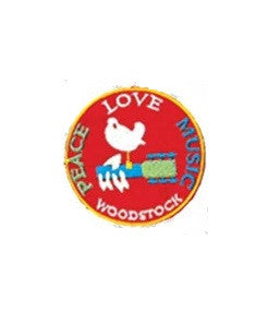 Woodstock Peace Love Music Patch - HalfMoonMusic