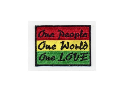 One LOVE Rasta Patch - HalfMoonMusic