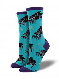 Baby Grand Piano Socks - HalfMoonMusic