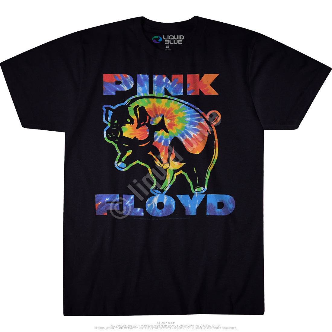 Men's Pink Floyd Psychadelic Pig T-Shirt - HalfMoonMusic
