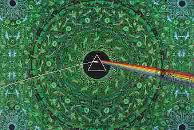 Pink Floyd Green Tapestry - HalfMoonMusic