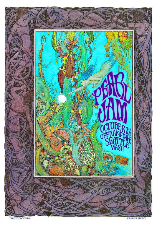 Pearl Jam Mermaid Art Print - HalfMoonMusic